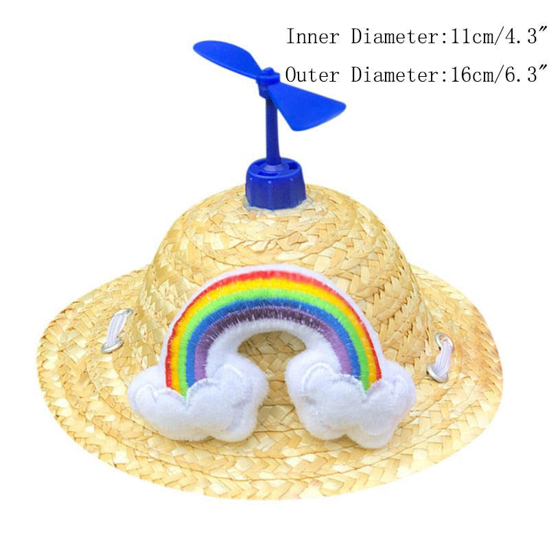 Woven Pet Straw Hat