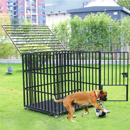 Rolling Heavy XXL Large Pet Cage with Tray