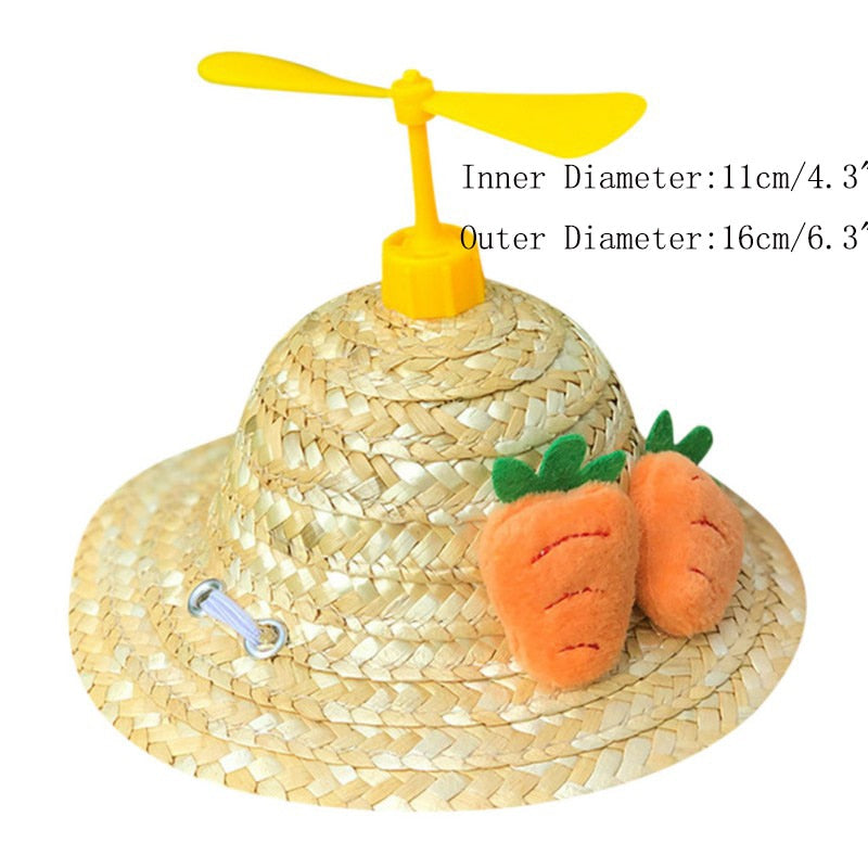 Woven Pet Straw Hat