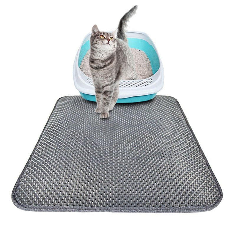 Waterproof Pet Cat Litter Mat Double Layer