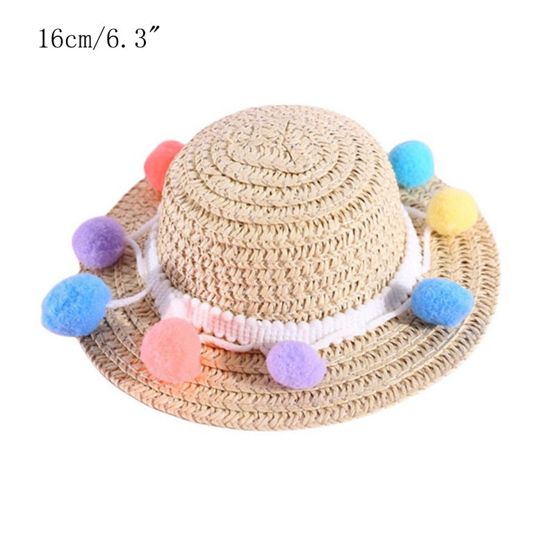 Woven Pet Straw Hat