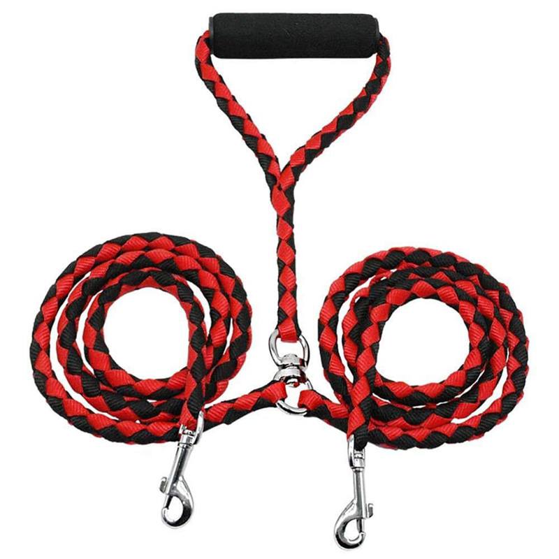 Double Lead Rope Dog Leash