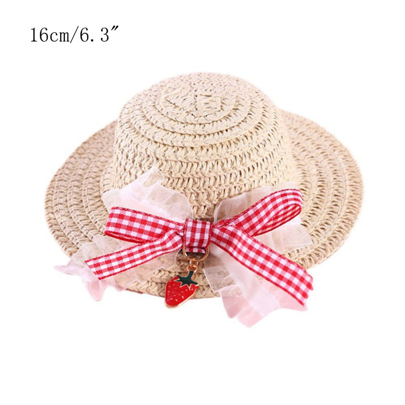 Woven Pet Straw Hat