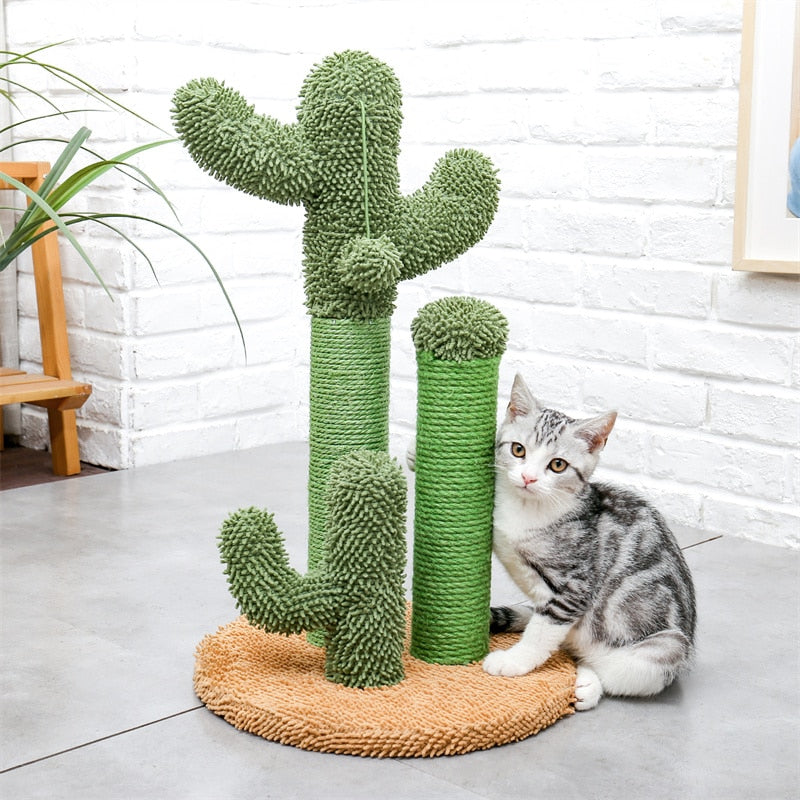 Cute Cactus Cat Scratching Post