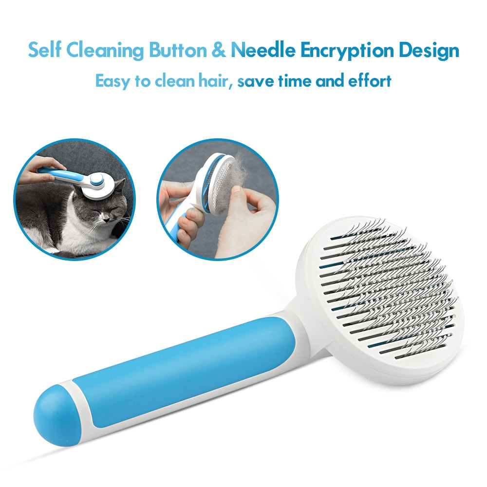 Cat or Dog Soft Brush Self Cleaning