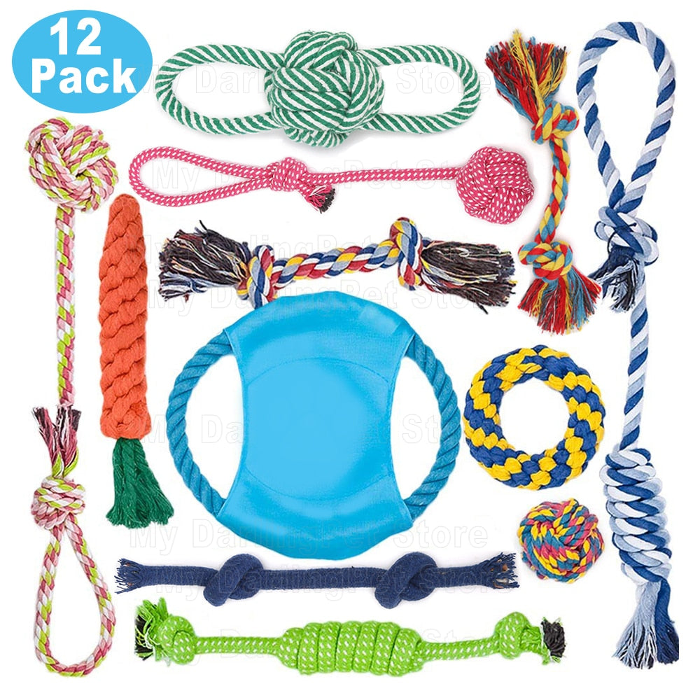 12Pcs Large Dog Toy Sets