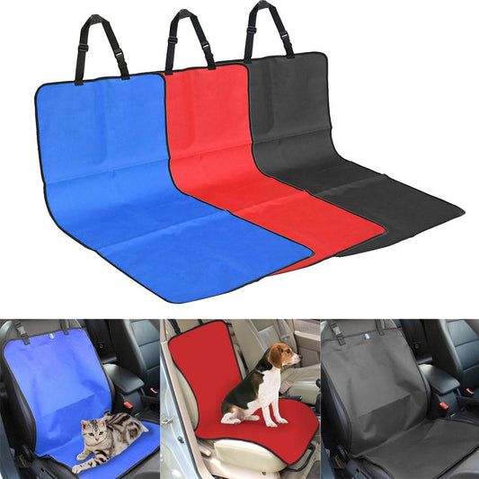 Water-proof Pet Car Seat Cover for Dogs, Cats, Puppies.  Blue, Red and Black.