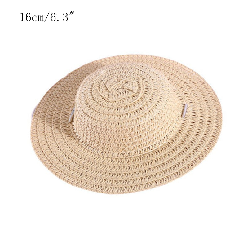 Woven Pet Straw Hat