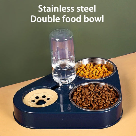 Stainless Steel Double Food Bowl