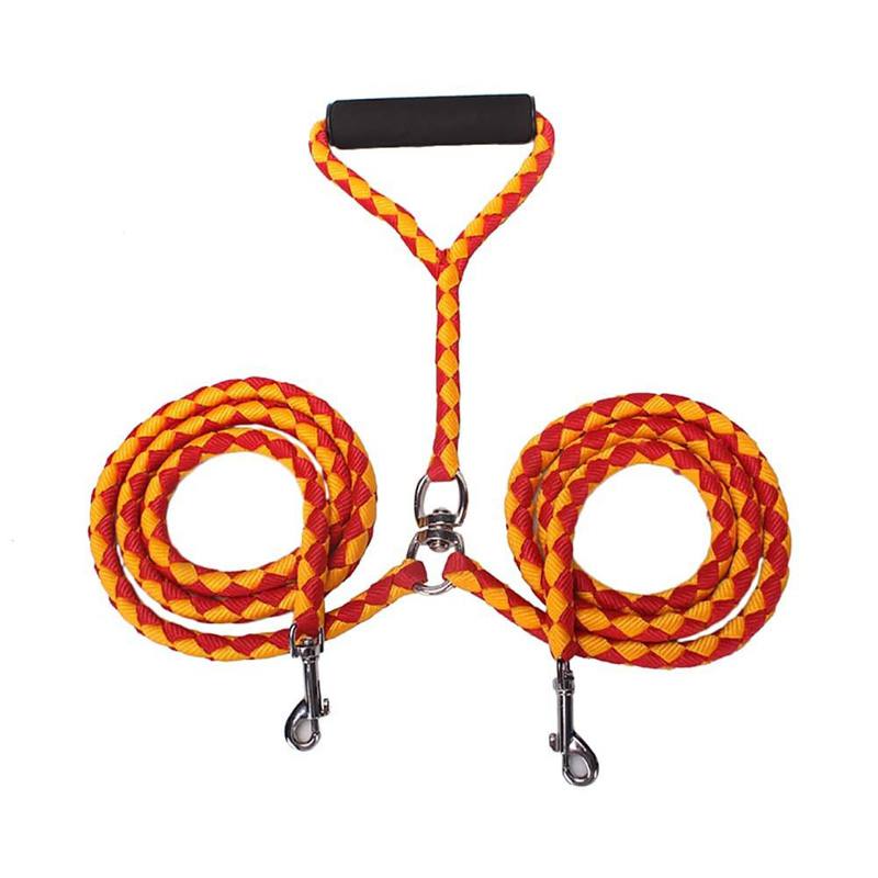 Double Lead Rope Dog Leash