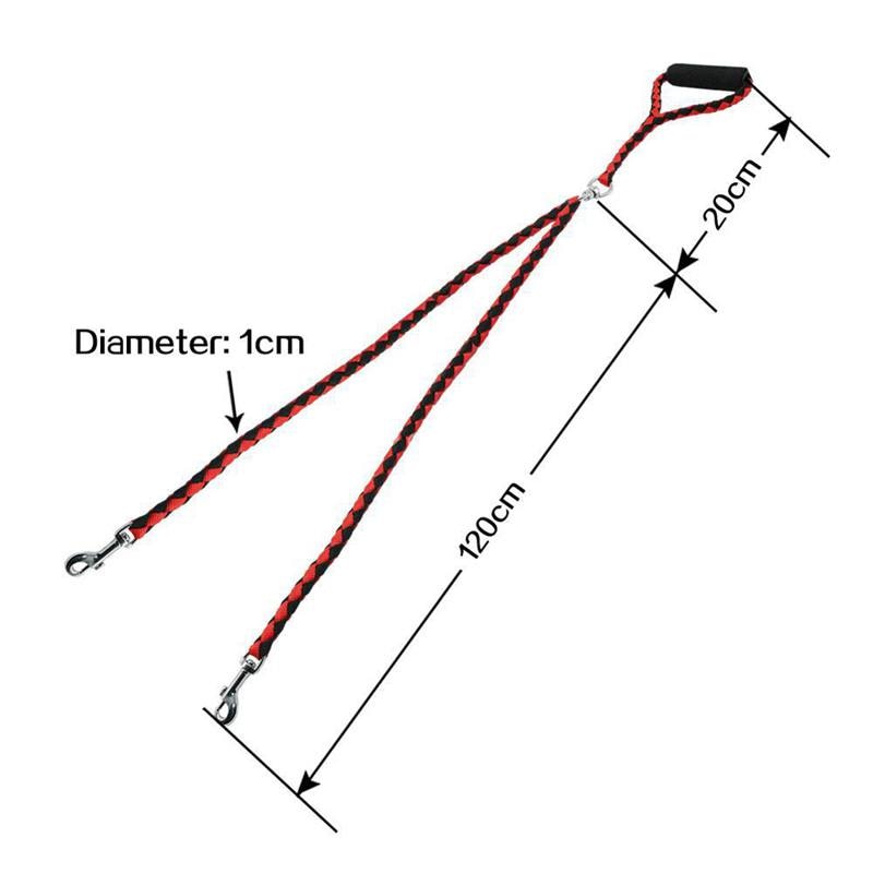 Double Lead Rope Dog Leash