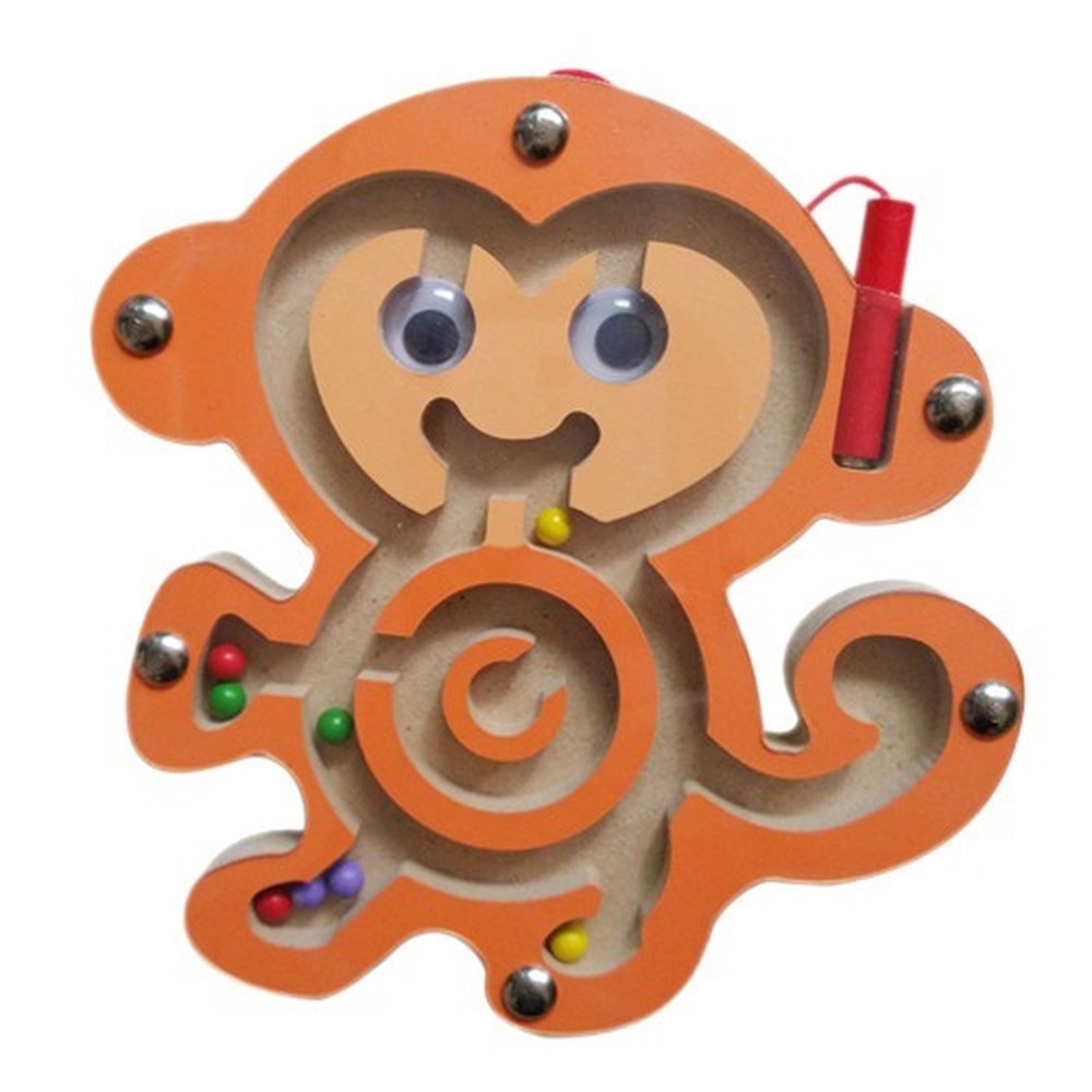 Wooden Magnetic Track Maze Toy