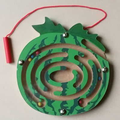 Wooden Magnetic Track Maze Toy