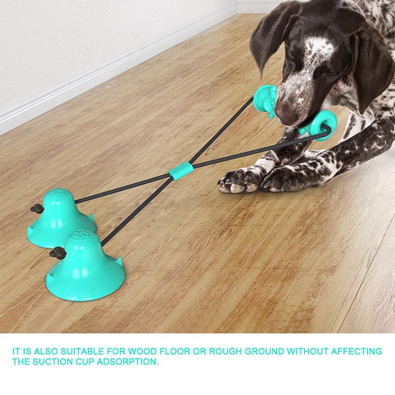 Medium to Large Dog Chew Toy Double Suction Cup for Aggressive Chewers.  Treat Dispenser.