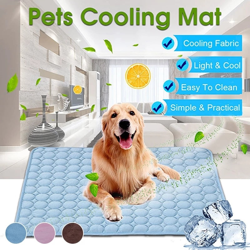 Cool Summer Pad Dog/Cats. Breathable Pet Bed Summer. Washable. Suitable for Small and Medium Dogs or Cats. Suitable to protect furniture.