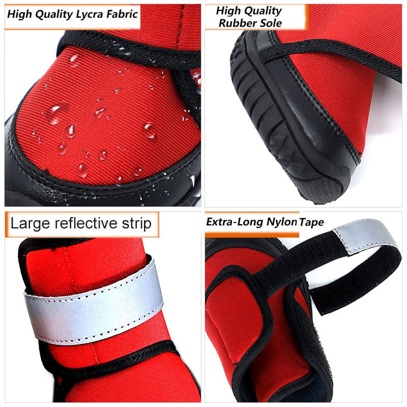 Breathable Dog Hiking Shoes.  Pet Paws Protector with Anti-Skid Dog Boots,  Durable, Waterproof Pet Hiking Shoes for Outdoor Activities.