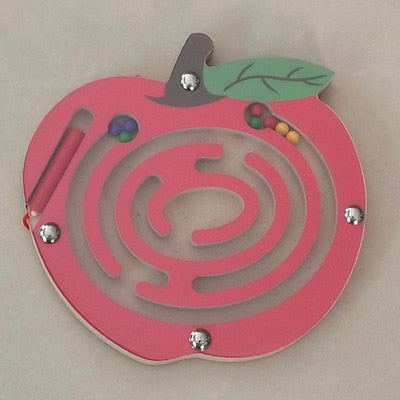 Wooden Magnetic Track Maze Toy