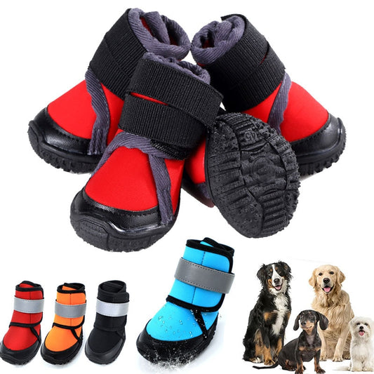 Breathable Dog Hiking Shoes.  Pet Paws Protector with Anti-Skid Dog Boots,  Durable, Waterproof Pet Hiking Shoes for Outdoor Activities.