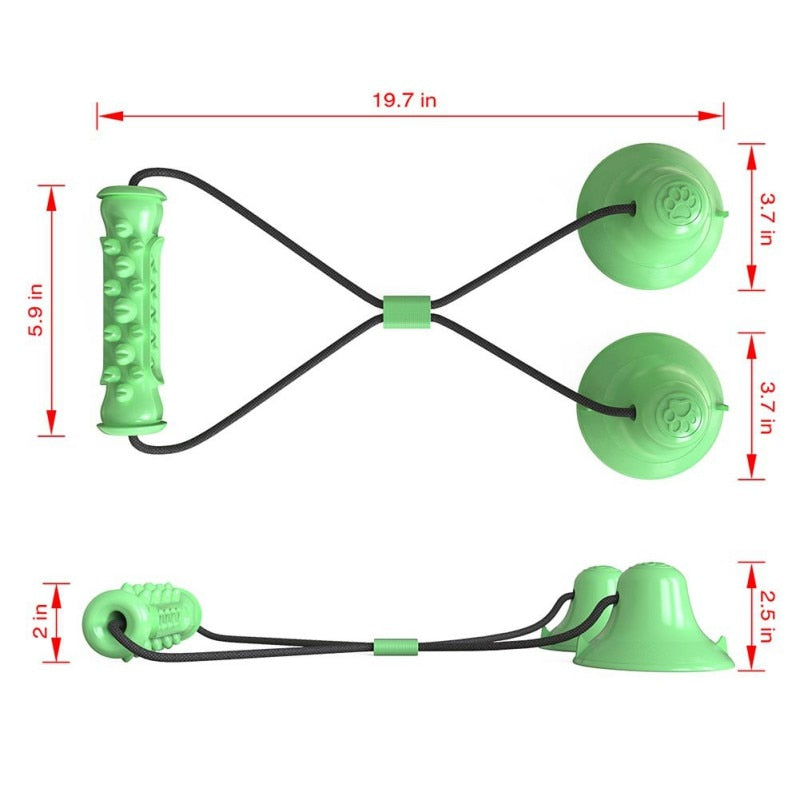 Medium to Large Dog Chew Toy Double Suction Cup for Aggressive Chewers.  Treat Dispenser.