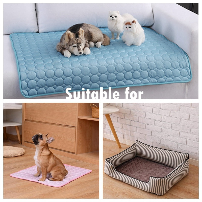 Cool Summer Pad Dog/Cats. Breathable Pet Bed Summer. Washable. Suitable for Small and Medium Dogs or Cats. Suitable to protect furniture.