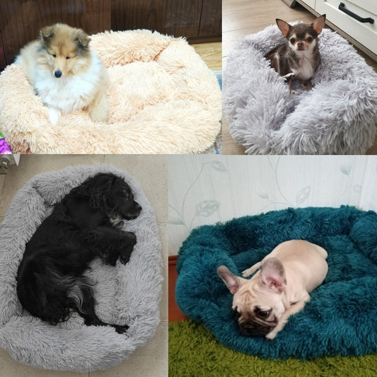 Multi-Color Square Dog/Cats.  Long Plush Material.  Soft & Warm Sleeping Mats for Pets.  Sizes: Small, Medium or Large