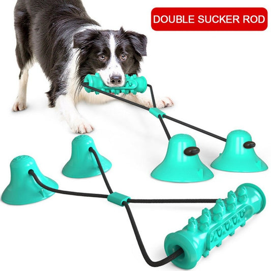 Medium to Large Dog Chew Toy Double Suction Cup for Aggressive Chewers.  Treat Dispenser.