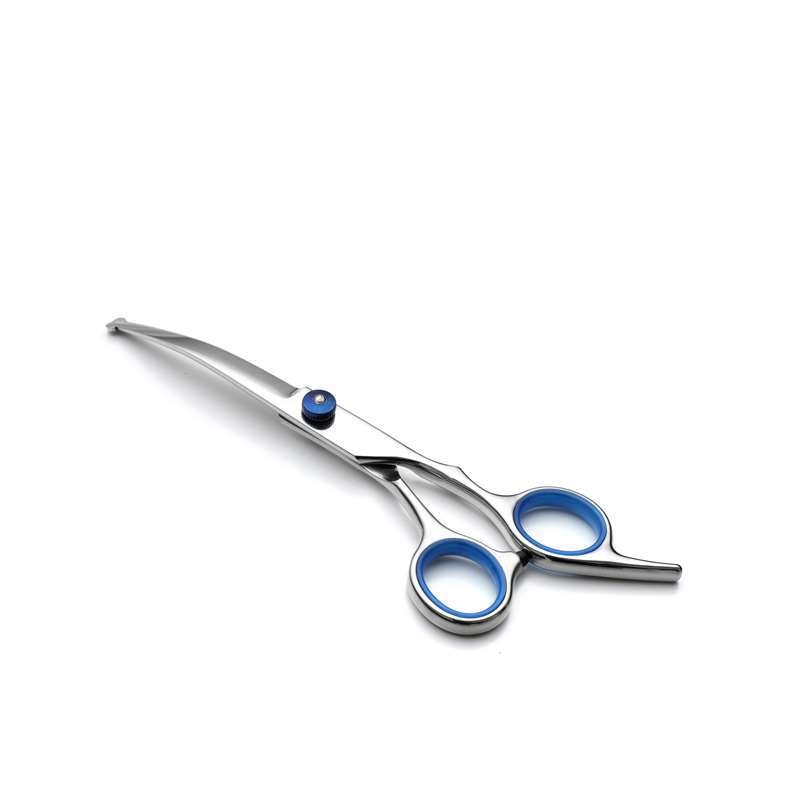 Professional Dog Grooming Scissors with Safety Round Tips, Heavy Duty Titanium Stainless Steel Up-Curved Pet Grooming Scissors and Comb