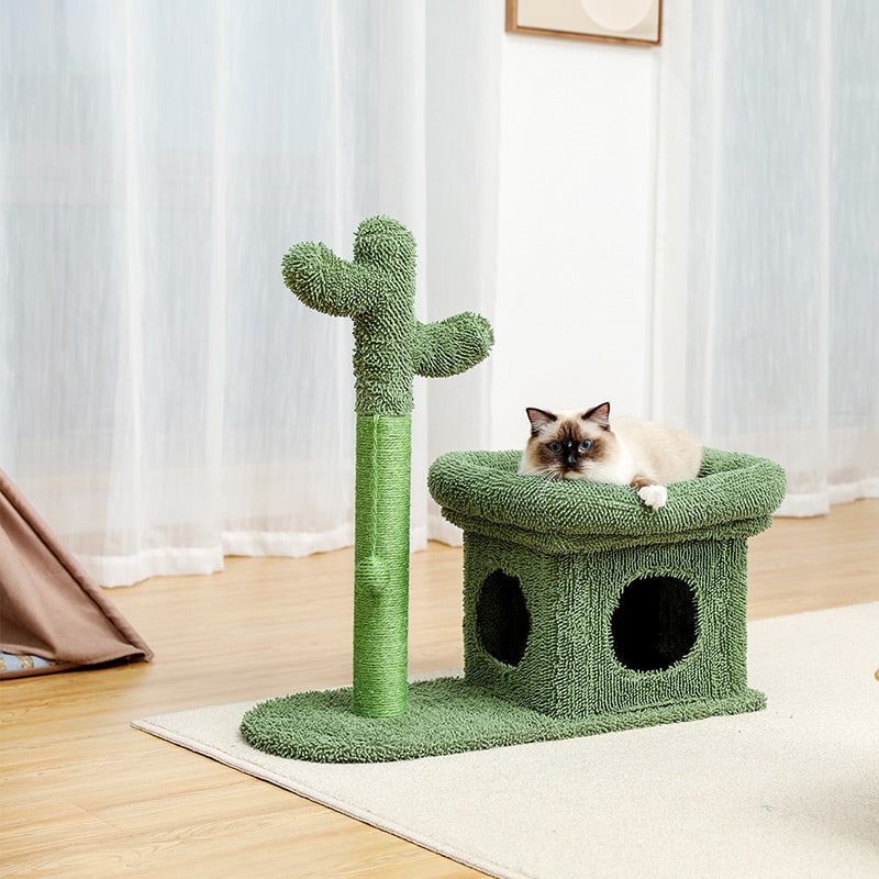 Cute Cactus Cat Scratching Post