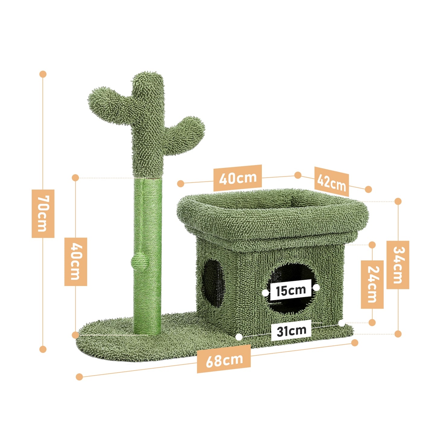 Cute Cactus Cat Scratching Post